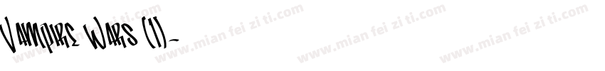 Vampire Wars (1)字体转换